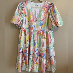 Crosby by Mollie Burch Brand Multicolored Dress with Pockets - Size L